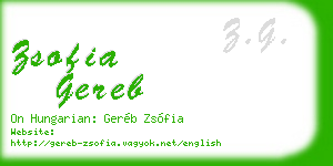 zsofia gereb business card